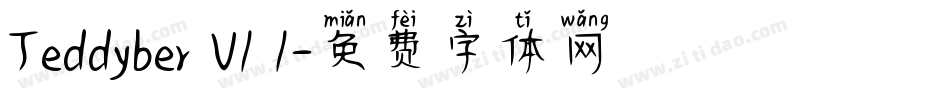 Teddyber V1 1字体转换